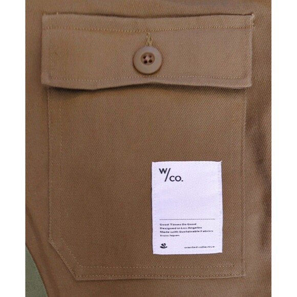 New Wasted Collective Cargo Hiking Field Pants Size Small Green Brown Japan NWT - Picture 11 of 11